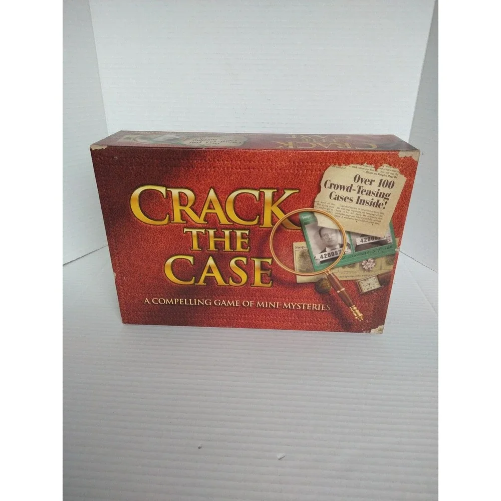 Vintage Crack the Case Milton Bradley 1993 Game Crime Murder Mystery